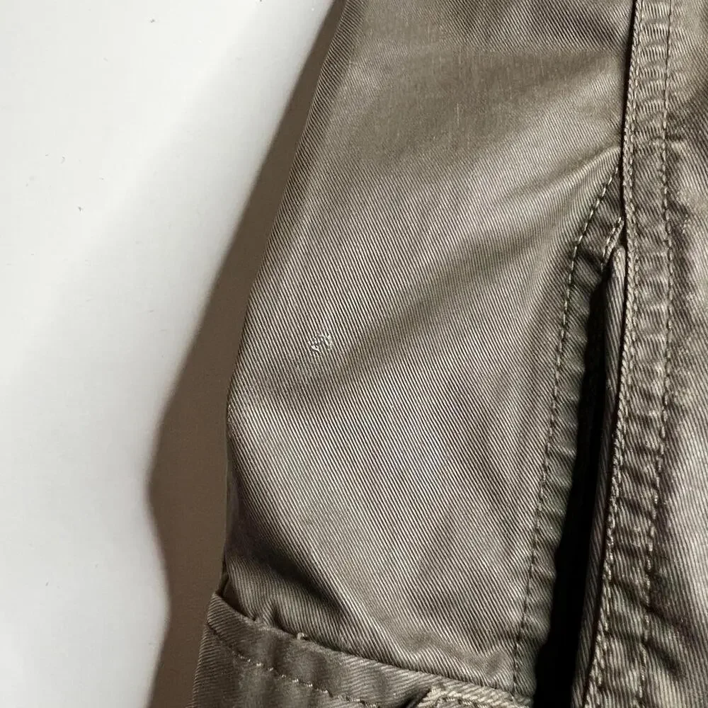J.Crew Jacket Mens Small Brown Hooded Parka Full Zip Lined Pockets‎ Casual